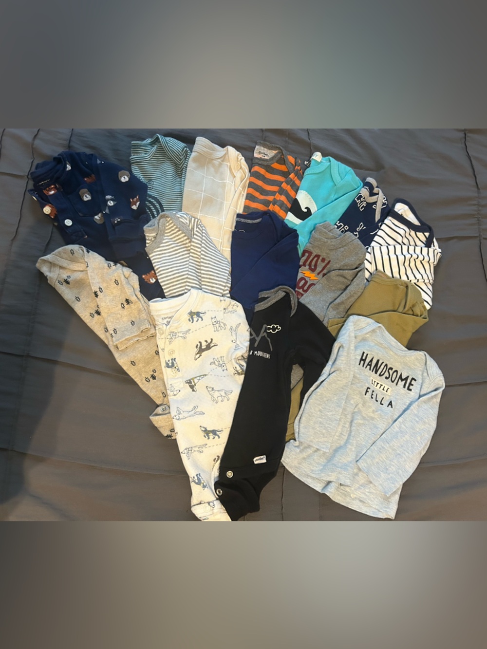 Boys 3-6 month onesie bundle
